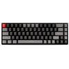 Qisan Tastiera meccanica wireless Gaming Keyboard Brown Switch Mini Design (60%) 68 tasti layout US grigio e nero
