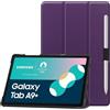 VOVIPO Custodia sottile per Samsung Galaxy Tab A9+ da 11 pollici 2023, super sottile e leggera, con supporto pieghevole in tre parti, con funzione di accensione/spegnimento automatico, per Galaxy Tab