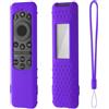 Hi Color Custodia protettiva in silicone TM2560E da 5,6, compatibile con telecomando solare Samsung BN59-01432A TM2360E, custodia protettiva (viola)