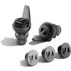 Sennheiser Inserti auricolari Sennheiser SoundProtex Plus - Protezione dell'udito riutilizzabile con 4 filtri intercambiabili - Suono ad alta fedeltà a un livello di volume sicuro - Nero