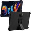 MEMELOKA Cover per TCL Tab Nxtpaper 11 Plus 11.5 Pollici, Custodia Antiurto in Silicone Morbido Protettiva con Supporto[Protezione da Caduta], Nero
