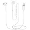Kogwjte Cuffie intrauricolari per iPhone, ad alta risoluzione, bassi extra, Hi-Fi, audio stereo, isolamento acustico, con microfono e controllo del volume, compatibili con iPhone 14 Pro Max/13/12/Mini/SE/11