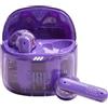 JBL Tune Flex Ghost, Auricolari In-Ear con Bluetooth, Viola | True Wireless, Bluetooth, Cancellazione del Rumore, Impermeabili IPX4, Smart Ambient, 4 Microfoni, 32 Ore di Autonomia