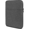moex Custodia per tablet Samsung Galaxy Tab S10 Lite con cerniera e scomparto per accessori, in nylon tessuto morbido imbottito, custodia protettiva minimalista Dash Case, grigio scuro