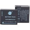 DSTE 2pcs DMW-BLG10 DMW-BLG10E Batteria Compatibili con Panasonic Lumix DMC-GF3, DMC-GF5, DMC-GF6, DMC-GX7, DMC-LX100, DMC-GX80, DMC-GX85
