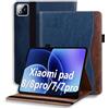 ONETHEFUL Custodia Xiaomi Pad 8/8 Pro 11.2 Pollici 2025 & Xiaomi Pad 7/7 Pro 11.2 Pollici 2024 - Custodia in pelle PU Tablet Case con supporto multiuso, 2 scomparti per carte di credito e custodia per