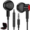 ACAGET Cuffie con Filo HiFi Stereo Cuffie in Ear Magnetici Auricolari 3,5MM | Cuffie con Microfono Controllo del Volume per Samsung Galaxy A25 A05s A15 per Redmi A3 14C Note 14 13 per Huawei P40 30 Lite