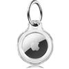 Meliya AirTag Portachiavi per Apple Airtag, Custodia in Plastica per Apple Airtag, Portatile Cover Protettiva per Zaini e Animali Domestici (Trasparente)