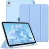 FINTIE Cover per iPad (A16) 11ª Gen 11 (2025) / iPad 10ª Gen 10.9 (2022) | con Portapenne - Sottile Leggero Opaca Trasparente Posteriore Custodia con Auto Sveglia/Sonno, Cielo Blu