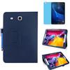 MEIYOUQI Custodia per Samsung Galaxy Tab A 7.0 Inch 2016 (SM-T280 T285),Sottile Pelle Multi-angli Stand Protezione totale Tablet Cover Caso Con Penna Stilo, Pellicola Per Schermo (Blue)