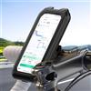 Generic Supporto per telefono da manubrio con rotazione a 360°, impermeabile, anti-scossa e touch-screen, morsetto regolabile per cellulare da bicicletta