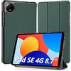 Hianjoo Custodia Compatibile per Xiaomi Redmi Pad SE 8.7'', Ultra Sottile Smart Cover in Pelle Compatibile con Xiaomi Redmi Pad SE 8.7 Pollici - Verde Scuro