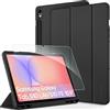 CACOE Cover con Samsung Galaxy Tab S10 Lite / S10/S9 FE 10.9 / S9 11 | Custodia con Samsung Galaxy Tab S10 Lite / S10/S9 FE 10.9 2025/2023 / S9 11 2023 con Vetro Temperato Ultra ,Nero