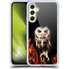 Head Case Designs Gufo Incendio nei Boschi Custodia in Gel [Protezione di Grado Militare] Compatibile con Samsung Galaxy A34 5G