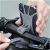Generic Supporto per telefono da bicicletta, universale, 360°, per moto e bici, colore grigio
