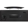 ZORESYN Tappetino per mouse da gaming - Sottomano da Ufficio - 1400x600x2 mm - Bordi cuciti, Base in Antiscivolo, Superficie in pelle PU, Adatto a Tastiere e Mouse, Computer e Portatili - Nero