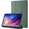 Simpeak Cover Compatibile per Xiaomi Redmi Pad 2 2025 (11.0''), Custodia in Pelle PU Compatibile con Xiaomi Redmi Pad 2 2025 11 Pollici Ultra-Sottile Folio Supporto Smart Cover (Verde mezzanotte)