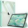 FINTIE Cover per iPad Air 11 M4/M3/M2 (2026-2024)/iPad Air 5a&4a Gen 10,9 | con Portapenne - Sottile Leggero Trasparente Custodia Posteriore con Bordo in TPU, Verde Chiaro