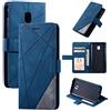 QiongniAN Custodia per Samsung Galaxy J3 2017,Custodia per Samsung SM-J330F/DS Galaxy J3 Duos 2017 / SM-J3300 SM-J330FN SM-J330G SM-J330L / SM-J330G/DS Galaxy J3 PRO 2017 Custodia Cover Case Blue