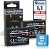 PATONA 2X USB-C Platinum Batteria per Olympus BLX-1 BLX1 2600mAh | Batteria di ricambio per OM-1, OM1, OM-3, OM3 - si ricarica direttamente, con protezione da sovraccarica e cortocircuito