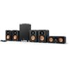 Teufel ULTIMA 20 CONCEPT Surround 5.1-Set, Sistema di Altoparlanti con Bluetooth e Ricevitore AV Integrato, Dolby Audio, HDMI ARC CEC, Nero