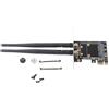 Bewinner Mini PCI-E a PCI-E Adattatore con 2 Antenne - Convertitore Wireless per Slot Express 1x - Adattatore per Estensione Wireless e Conversione Mini PCI-E a Standard