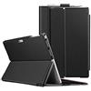 FINTIE Custodia per Microsoft Surface Pro 7+/7/6/5 12.3 Pollici | Multi-angli Hard Shell Business Cover, Compatibile con Tastiera Type Cover, Nero