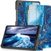 HEISHAYU Custodia per Lenovo Tab One 8.7 Pollici (TB305XU/FU) Tablet, Cover con Auto Sveglia/Sonno,Onde Blu