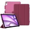 FINTIE Cover per iPad Air 11 M4/M3/M2 (2026-2024)/iPad Air 5a&4a Gen 10,9 | con Portapenne - Sottile Leggero Opaca Trasparente Custodia con Auto Sveglia/Sonno, Burgundy