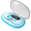 FAFOUR Cuffie invisibili senza fili IPX5 impermeabili, auricolari senza fili con custodia di ricarica Bluetooth 5.3 cuffie touch control, cuffie nascoste - doppia cancellazione del rumore (bianco)