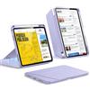 ESR Cover per iPad Air 11 M4/M3/M2 (2026/2025/2024), iPad Air 5a/4a Gen (2022/2020), Custodia con Supporto Verticale, Angolazioni Multiple, Ultra Stabile con Supporto per Pencil, Serie Flip, Violette