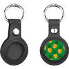 SEEKJOYS Custodia in pelle anti-smarrimento con motivo ananas divertente, compatibile con Apple Air Tag 2021, protettiva, per bambini, animali domestici, con gancio portachiavi in metallo, stampa