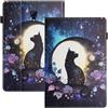 LSPCASA Protettiva Case Per Samsung Galaxy Tab SM-T590/T595 PU+TPU Materiale Cover Gatto Custodia Tab A 10.5