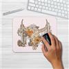 Generic Tappetino per mouse con scritta Just a Girl Who Loves Chickens, regalo per lei, base antiscivolo, 24 x 20 cm