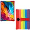 AKNICI Custodia Silicone per TCL NXTPAPER 14 Tablet 14 Pollici, Protettiva Cover con Supporto Integrato per TCL NXTPAPER 14 Tablet 14 Pollici, Arcobaleno
