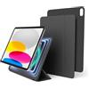 elago Cover Folio Magnetica con Piastra per Materiali Metallici | Compatibile con iPad (A16), iPad 10ª Generazione e Apple Pencil [10,9 Pollici] (Grigio Scuro)