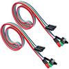 AYCFIYING 56tiankoou 2 pezzi 3 in 1 PC reset off/on interruttore HDD Power LED cavo di ricambio per computer