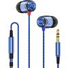 SoundMAGIC E10 Auricolari Cablati Senza Micro, HiFi, Jack 3,5mm, Blu | Bassi ricchi e potenti, audio stratificato, struttura in metallo, cavo antigroviglio, isolamento passivo, comfort ergonomico