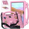 AKABEILA Compatibile con Honor Pad 9 2023 12,1 pollici, custodia protettiva universale leggera e antiurto per bambini, con tracolla, maniglia di supporto e vassoio portapenne, rosa