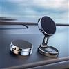 Generic Supporto magnetico per telefono da auto, in lega, pieghevole, con 2 piastre metalliche, rotazione a 360°, adatto per iPhone 16, 15, Pro Max Plus, 14, 13, 12 Mini, Samsung S24, S23, S22 Ultra Android