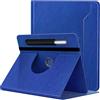 TiMOVO Custodia per Universale Tablet 9-11 Pollici, Blu Brillante | Supporto Girevole a 360 Gradi, Tasca per Penna