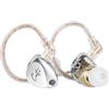Yinyoo KZ Castor in Ear Monitor, Harman Bass Edition IEM con doppio driver dinamico, suono sintonizzabile, cuffie cablate con interruttore 4 livelli, isolamento acustico