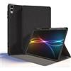 TECHGEAR Smart Case per Samsung Galaxy Tab S11 Ultra (SM-X930 / SM-X936) con S Pen, sottile custodia protettiva in pelle PU con supporto, visualizzazione multi-angolo e accensione e spegnimento