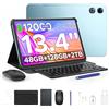 POPUX P13 Tablet 13 Pollici Android 16 e Gemini AI, 2.4K/120Hz, 48GB RAM+128GB ROM/2TB TF, 12000mAh/18W, T7280 Octa-Core, 16MP,Widevine/L1Face ID/WiFi5/GPS/OTG, Tablet con Tastiera e Penna - Blu