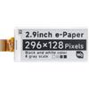 Waveshare Pannello Display E-paper Crudo da 2,9 Pollici 296x128 Risoluzione 3,3V Schermo E-Ink Elettronico senza PCB con Supporto per Controller di Aggiornamento Parziale, Comunicazione tramite