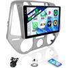 GOHHDL Per Hyundai i20 2008-2012, Android 15, 4G+128G GOHHDL Autoradio per Hyundai i20 2008-2012 Carplay Android Auto, Radio da 9 Pollici con GPS Navi WiFi Bluetooth FM/RDS EQ SWC Retrocamera&Mic
