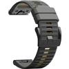 MoKo Cinturino QuickFit da 26 mm per Garmin Fenix 9/9 Pro/8/8 Pro (51 mm) | Compatibile con Fenix 7X Pro/6X Pro/5X Plus/3/3HR/Descent MK1/MK2i/Enduro, Cinturini Sportivi Impermeabili Regolabili
