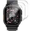 Generic Confezione da 3/2 pellicole proteggi schermo per Apple Watch Ultra 2 49 mm, in vetro temperato, facili e antigraffio, impermeabili, per iWatch Ultra 3/Ultra 2/Ultra 49 mm