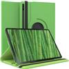 EAZY CASE - Custodia per Samsung Galaxy Tab S8 Plus / S7 Plus tablet Cover protettiva Smart Cover Supporto rotante Astuccio pieghevole 360° girevole con funzione stand Similpelle Verde