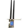 Lazmin112 Scheda WiFi PCIE, Bluetooth 4.0 2.4Ghz 5Ghz Adattatore di Rete WiFi Dual Band 1200Mbps velocità PCB Scheda WiFi PCIEx1 per PC